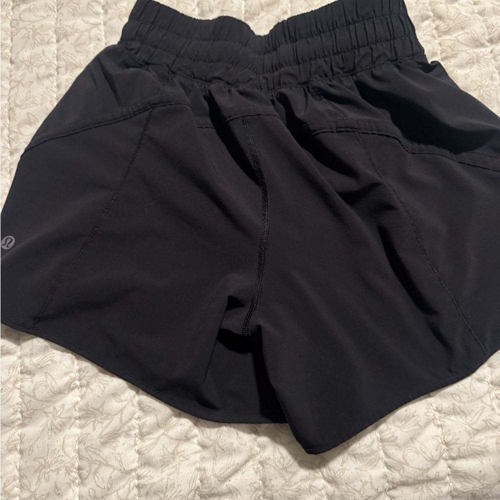 lululemon athletica Women's Black Track That 5” Shorts